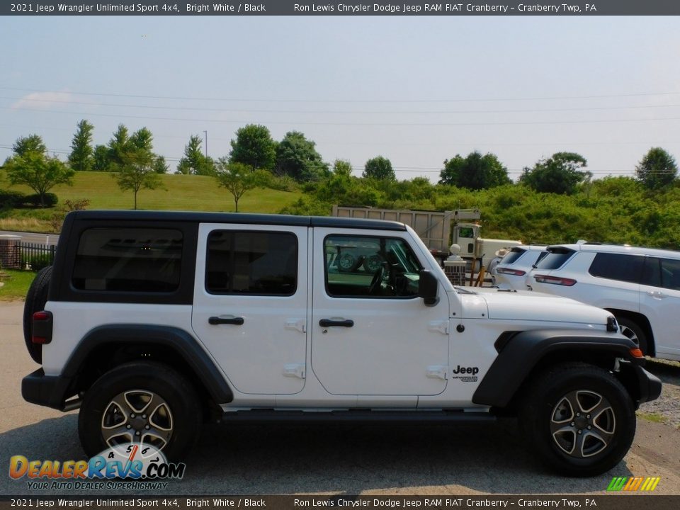 2021 Jeep Wrangler Unlimited Sport 4x4 Bright White / Black Photo #4