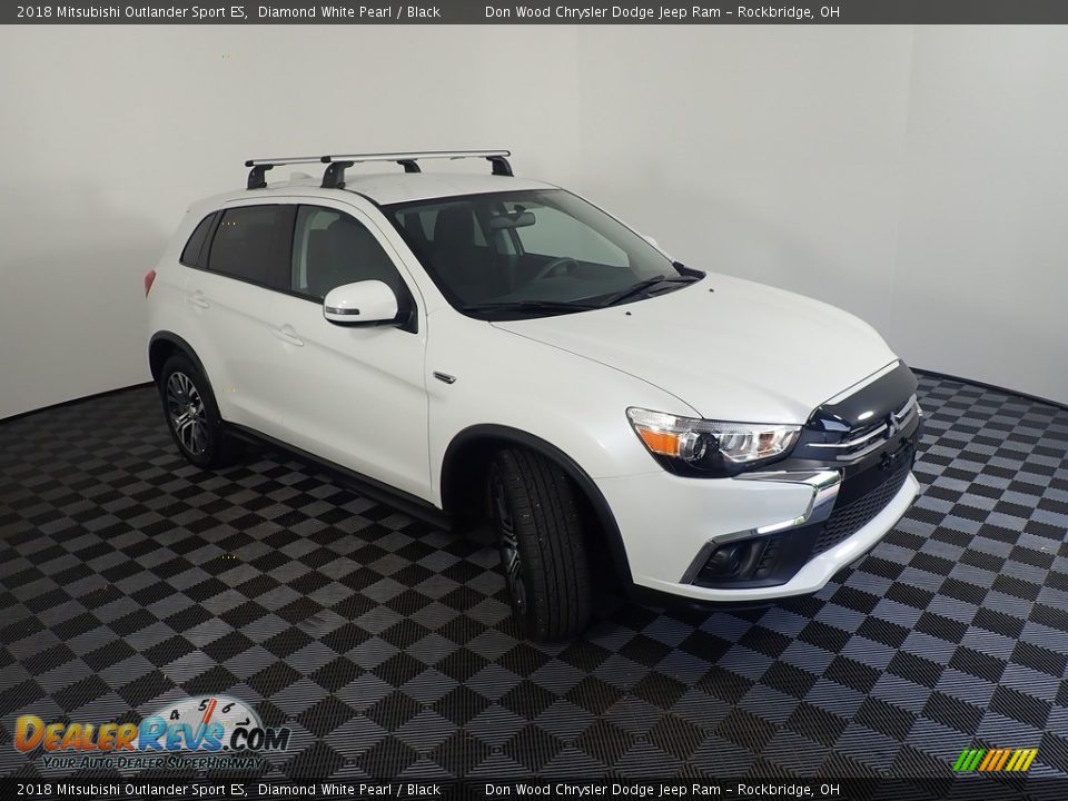 2018 Mitsubishi Outlander Sport ES Diamond White Pearl / Black Photo #3