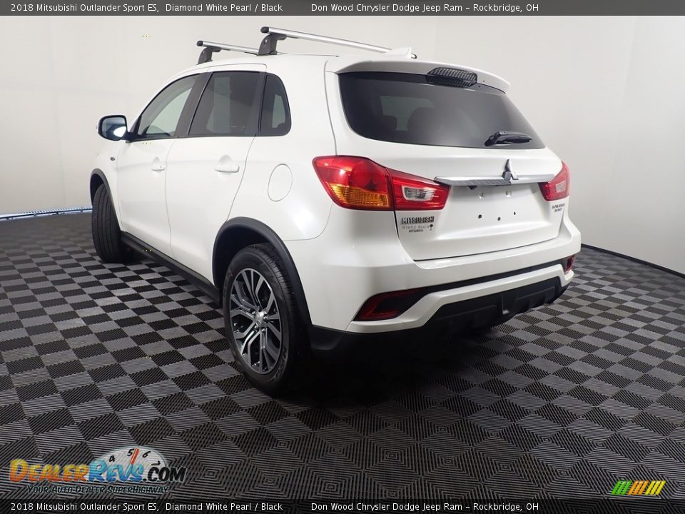 2018 Mitsubishi Outlander Sport ES Diamond White Pearl / Black Photo #7