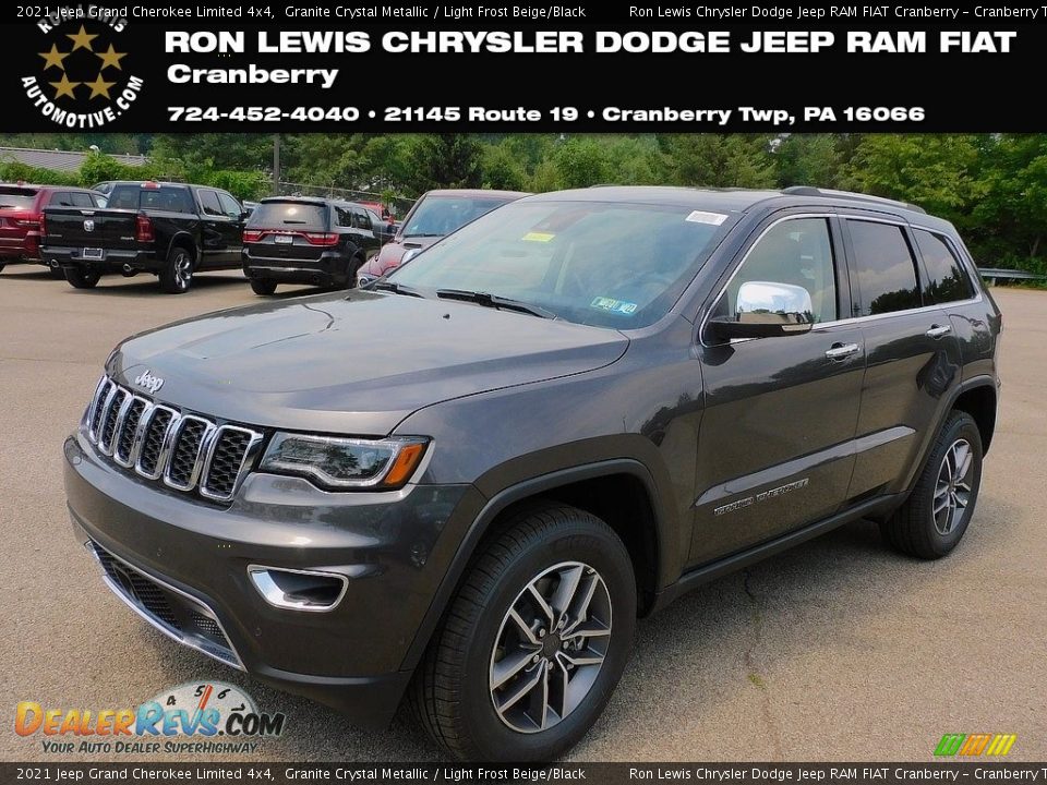 2021 Jeep Grand Cherokee Limited 4x4 Granite Crystal Metallic / Light Frost Beige/Black Photo #1