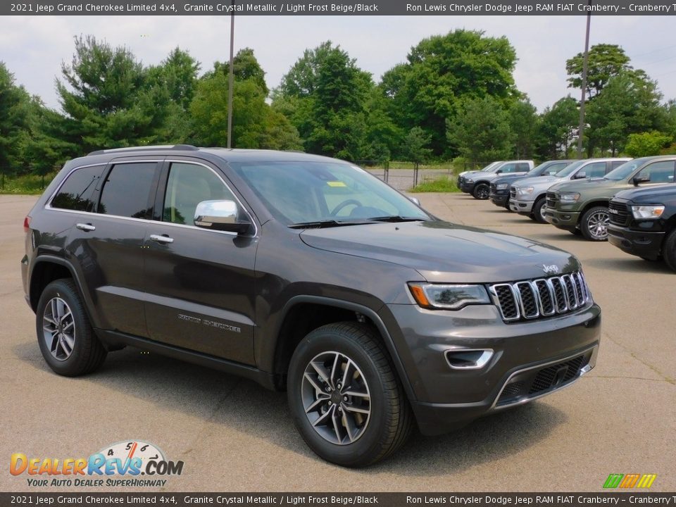 2021 Jeep Grand Cherokee Limited 4x4 Granite Crystal Metallic / Light Frost Beige/Black Photo #3