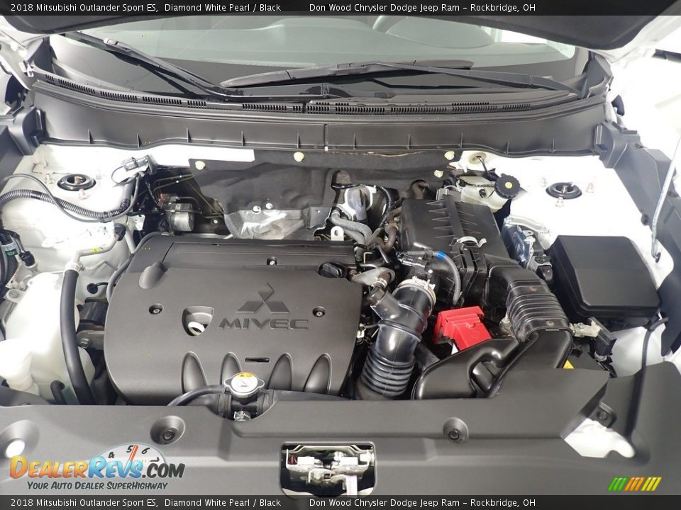 2018 Mitsubishi Outlander Sport ES Diamond White Pearl / Black Photo #12