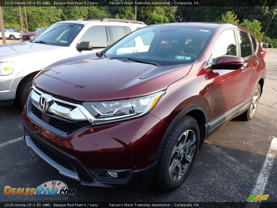 2018 Honda CR-V EX AWD Basque Red Pearl II / Ivory Photo #1