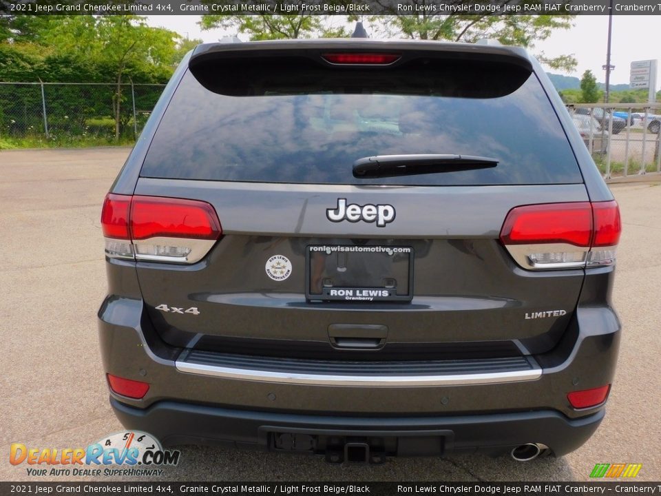 2021 Jeep Grand Cherokee Limited 4x4 Granite Crystal Metallic / Light Frost Beige/Black Photo #6