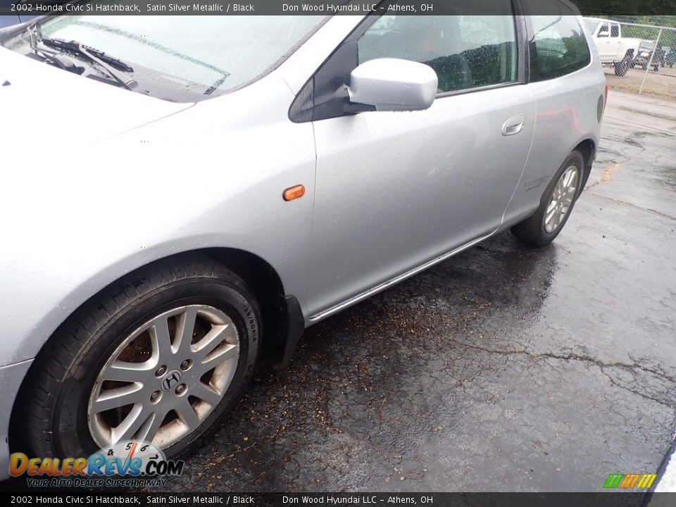 2002 Honda Civic Si Hatchback Satin Silver Metallic / Black Photo #6