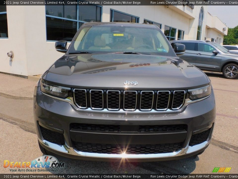 2021 Jeep Grand Cherokee L Limited 4x4 Granite Crystal Metallic / Global Black/Wicker Beige Photo #2