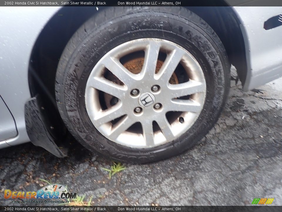 2002 Honda Civic Si Hatchback Satin Silver Metallic / Black Photo #11