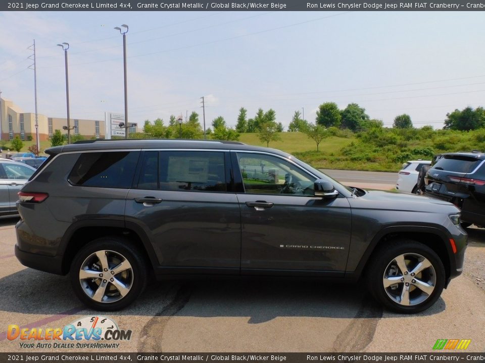 2021 Jeep Grand Cherokee L Limited 4x4 Granite Crystal Metallic / Global Black/Wicker Beige Photo #4