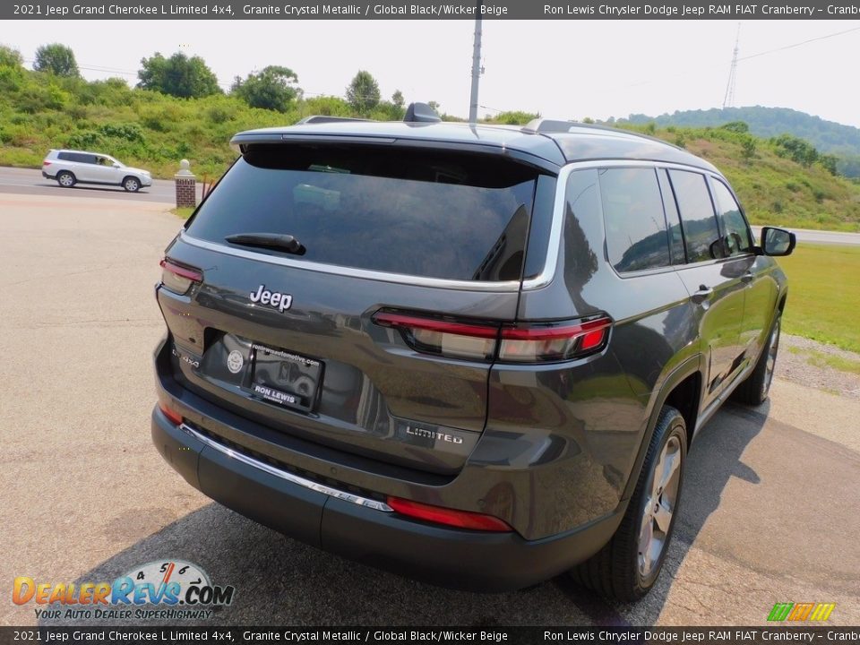 2021 Jeep Grand Cherokee L Limited 4x4 Granite Crystal Metallic / Global Black/Wicker Beige Photo #5