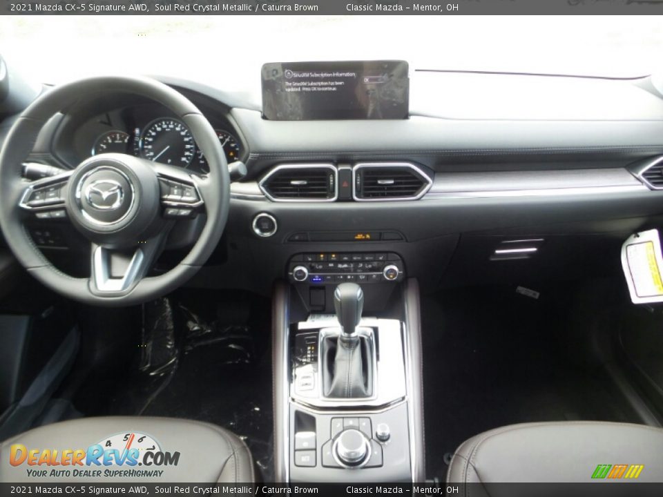 2021 Mazda CX-5 Signature AWD Soul Red Crystal Metallic / Caturra Brown Photo #3