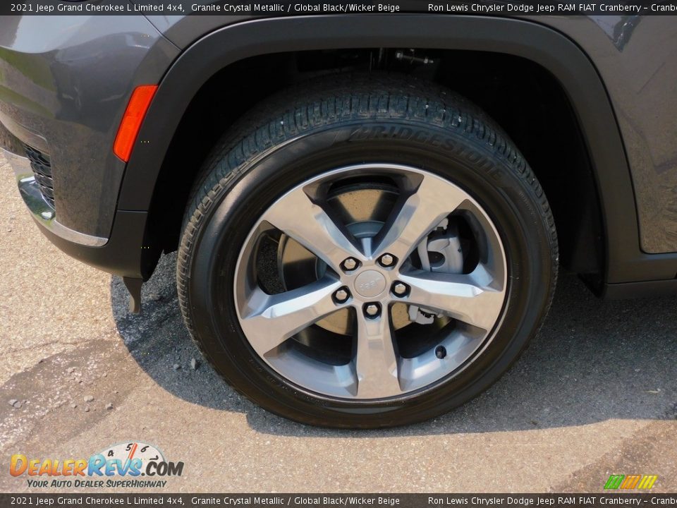 2021 Jeep Grand Cherokee L Limited 4x4 Granite Crystal Metallic / Global Black/Wicker Beige Photo #10