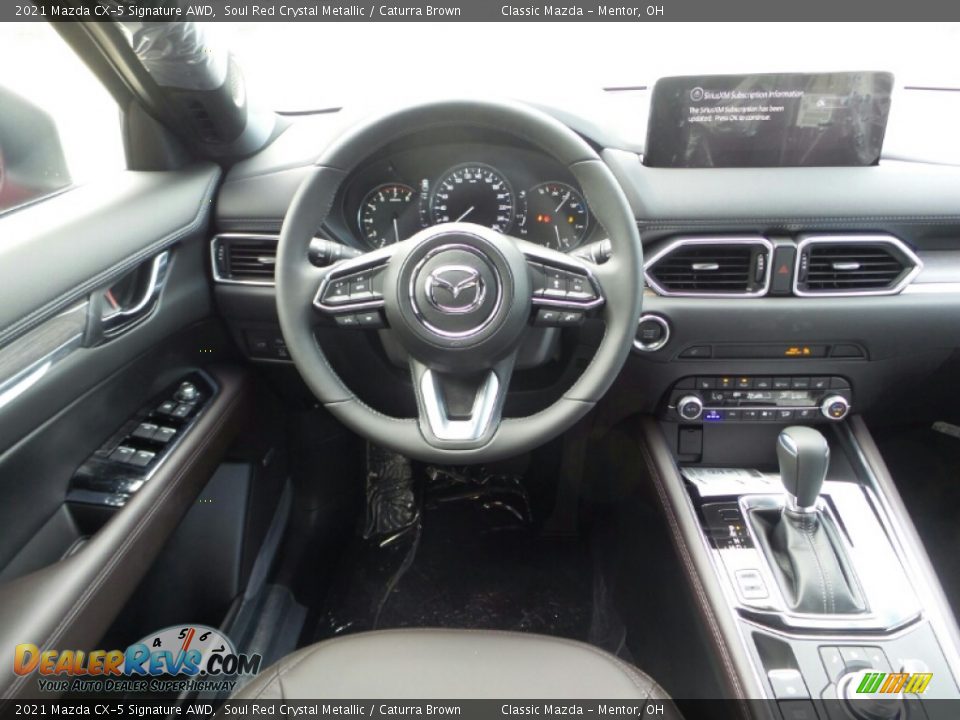 2021 Mazda CX-5 Signature AWD Soul Red Crystal Metallic / Caturra Brown Photo #4