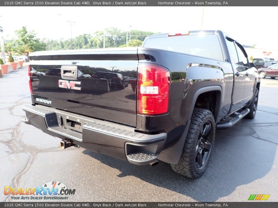 2016 GMC Sierra 1500 Elevation Double Cab 4WD Onyx Black / Dark Ash/Jet Black Photo #7