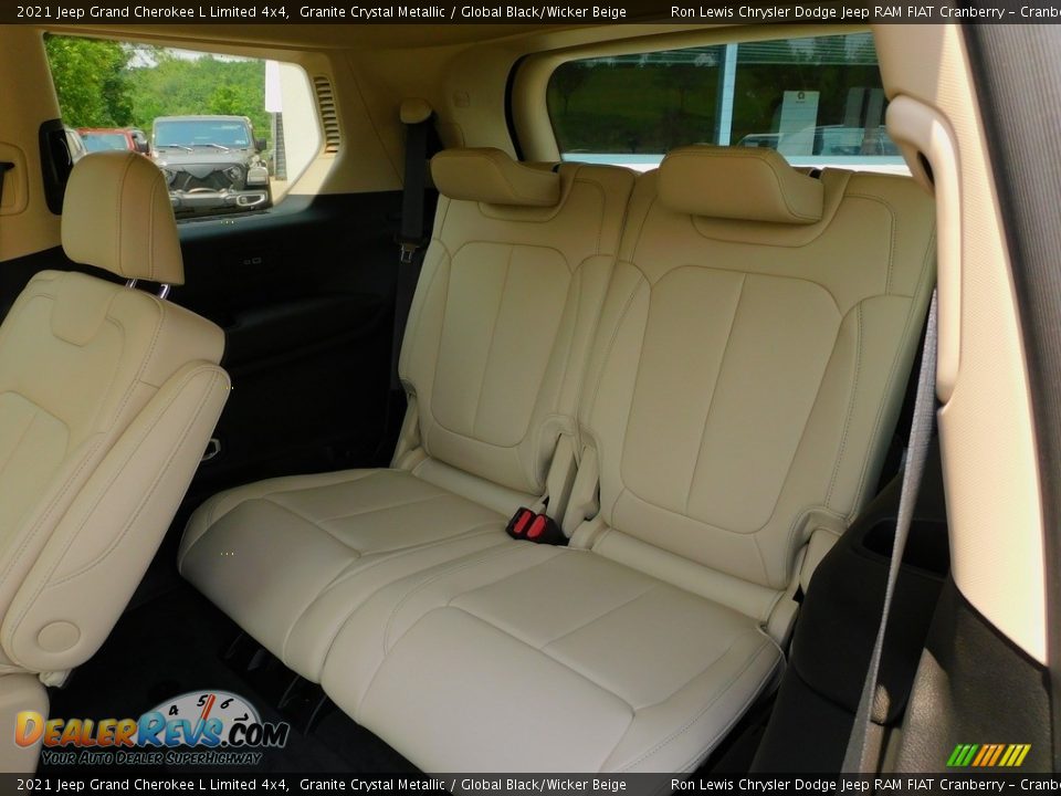 2021 Jeep Grand Cherokee L Limited 4x4 Granite Crystal Metallic / Global Black/Wicker Beige Photo #13
