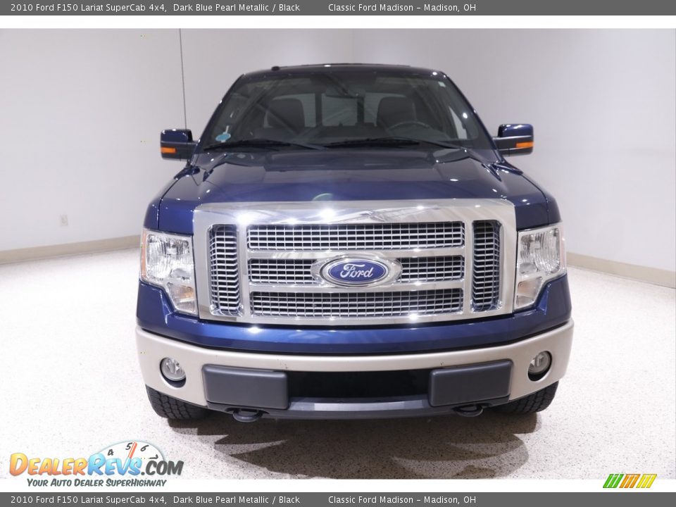 2010 Ford F150 Lariat SuperCab 4x4 Dark Blue Pearl Metallic / Black Photo #2