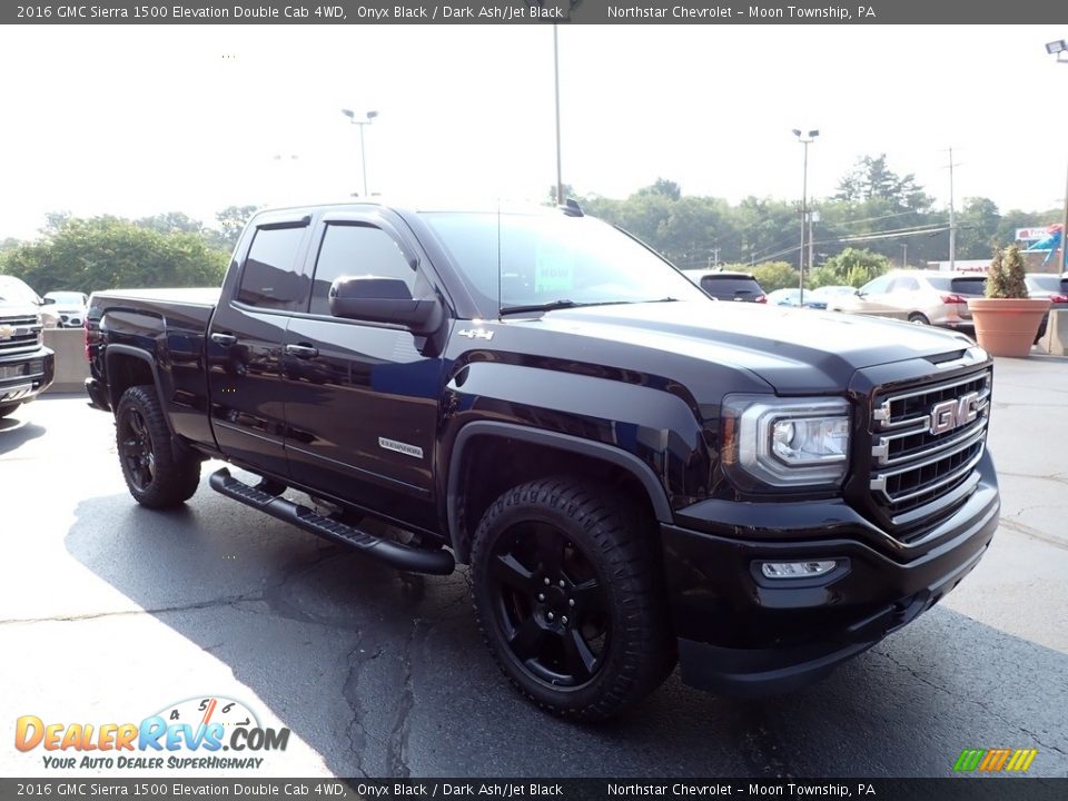 2016 GMC Sierra 1500 Elevation Double Cab 4WD Onyx Black / Dark Ash/Jet Black Photo #10