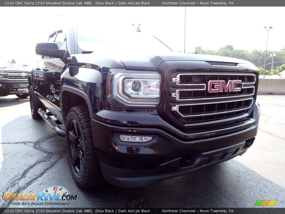 2016 GMC Sierra 1500 Elevation Double Cab 4WD Onyx Black / Dark Ash/Jet Black Photo #11