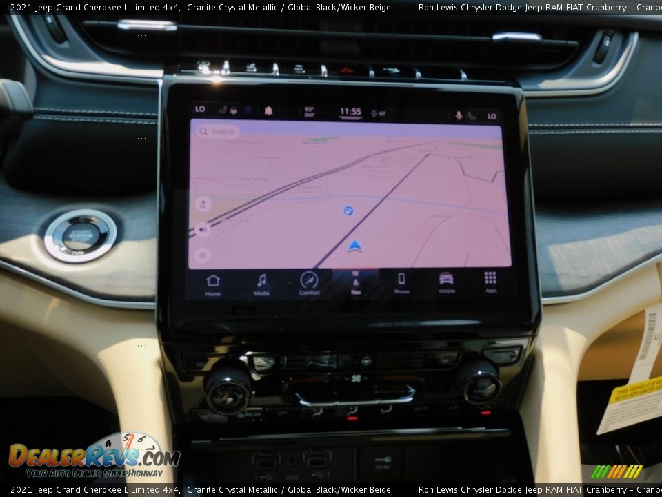 2021 Jeep Grand Cherokee L Limited 4x4 Granite Crystal Metallic / Global Black/Wicker Beige Photo #17