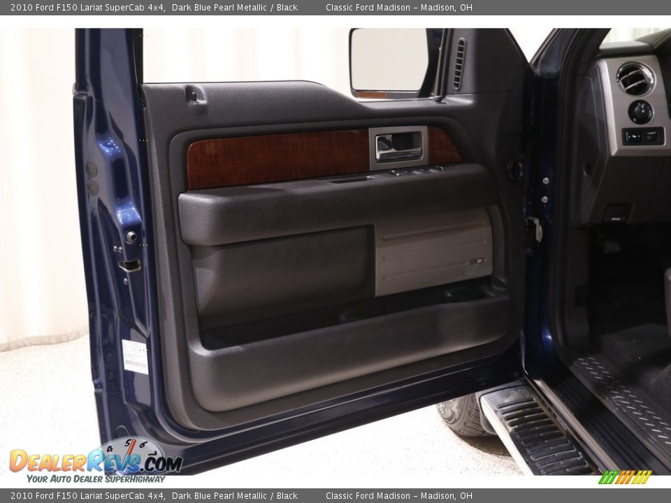 2010 Ford F150 Lariat SuperCab 4x4 Dark Blue Pearl Metallic / Black Photo #4