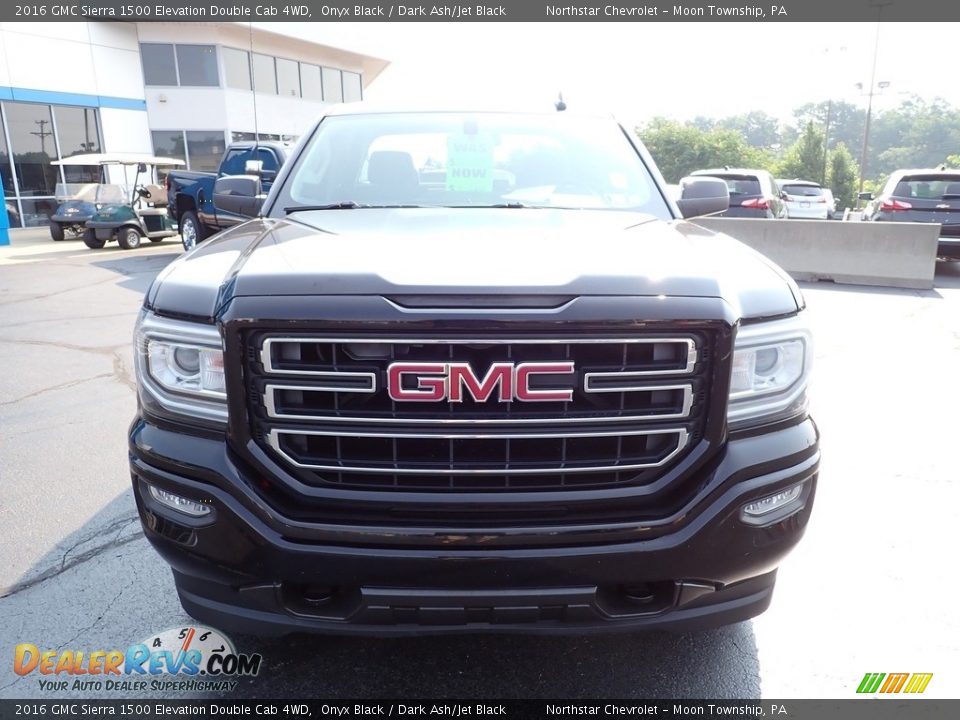 2016 GMC Sierra 1500 Elevation Double Cab 4WD Onyx Black / Dark Ash/Jet Black Photo #12