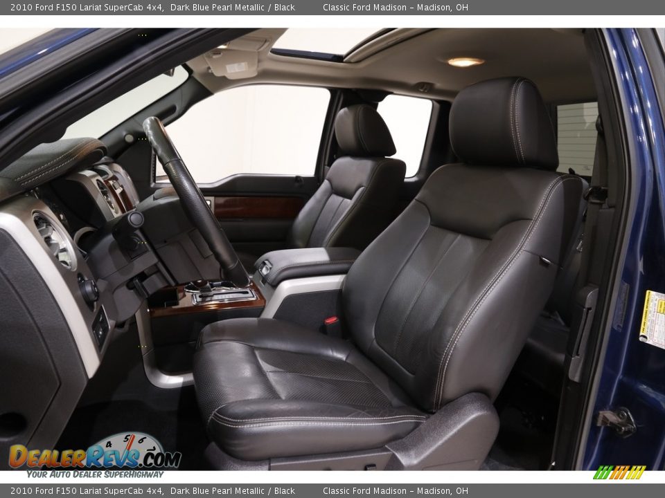 2010 Ford F150 Lariat SuperCab 4x4 Dark Blue Pearl Metallic / Black Photo #5