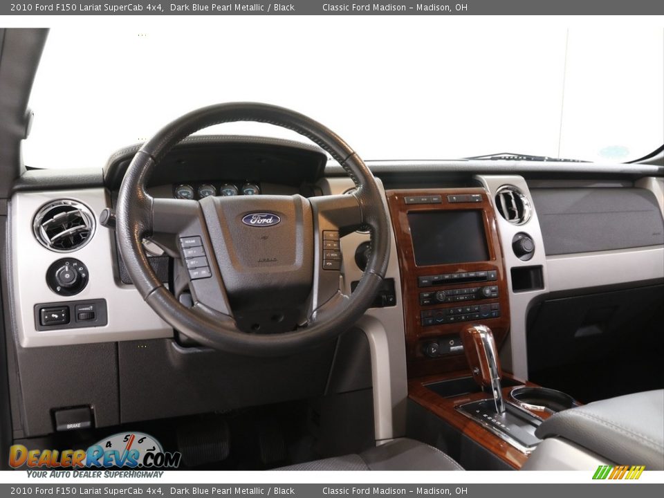 2010 Ford F150 Lariat SuperCab 4x4 Dark Blue Pearl Metallic / Black Photo #6