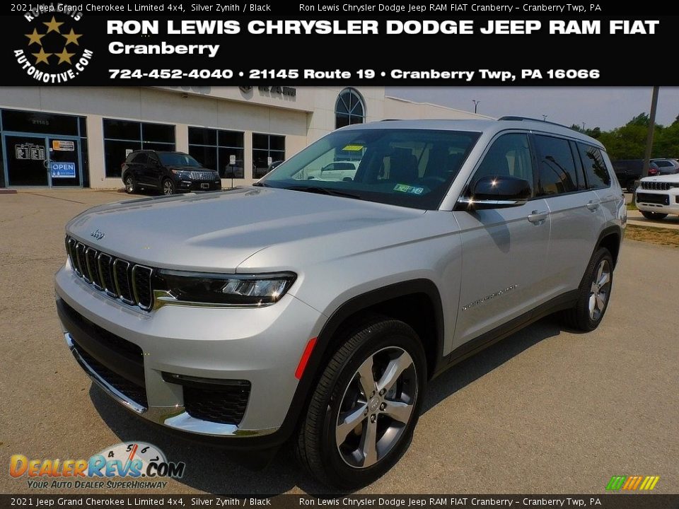 2021 Jeep Grand Cherokee L Limited 4x4 Silver Zynith / Black Photo #1