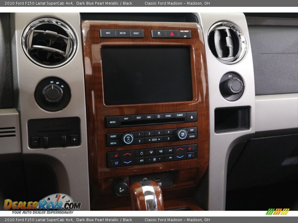 2010 Ford F150 Lariat SuperCab 4x4 Dark Blue Pearl Metallic / Black Photo #9
