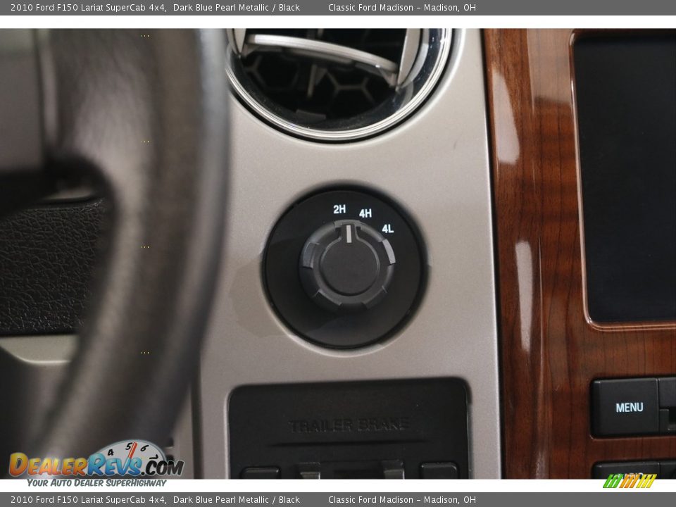 2010 Ford F150 Lariat SuperCab 4x4 Dark Blue Pearl Metallic / Black Photo #10