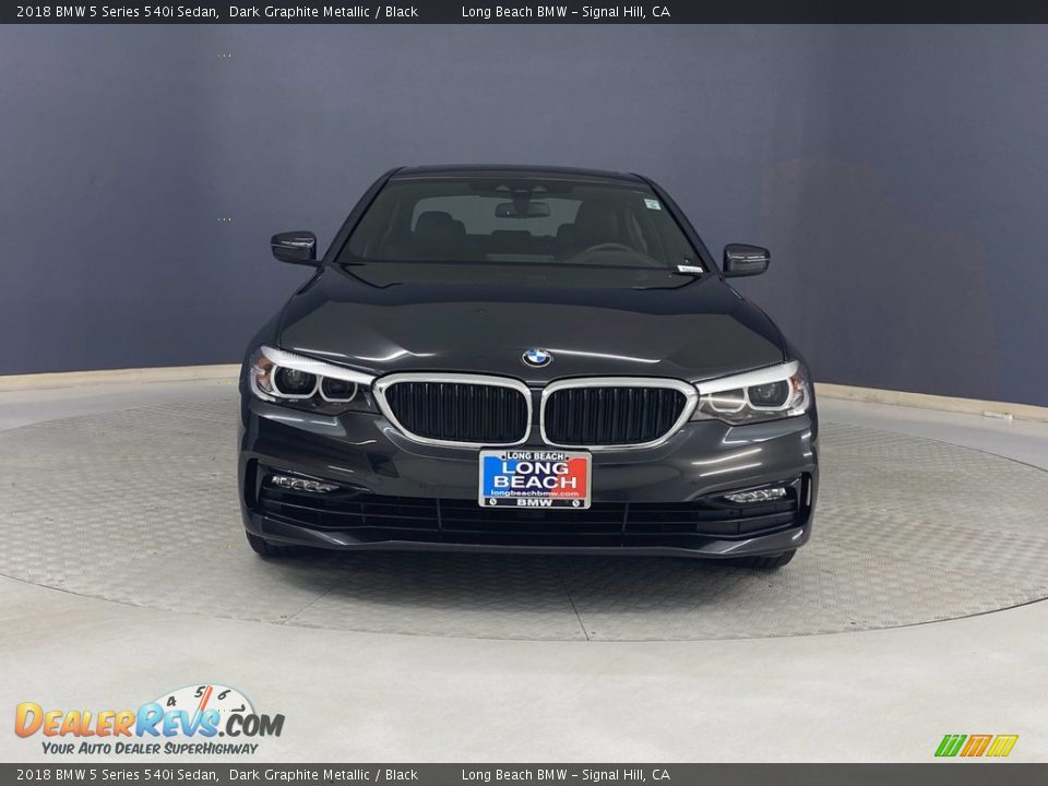 2018 BMW 5 Series 540i Sedan Dark Graphite Metallic / Black Photo #2