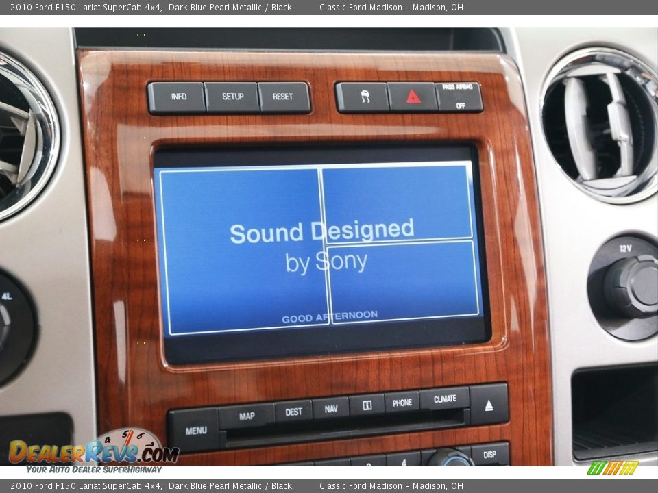 2010 Ford F150 Lariat SuperCab 4x4 Dark Blue Pearl Metallic / Black Photo #11