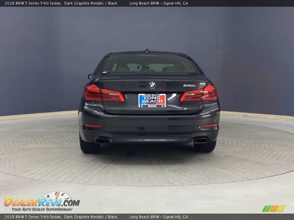2018 BMW 5 Series 540i Sedan Dark Graphite Metallic / Black Photo #4