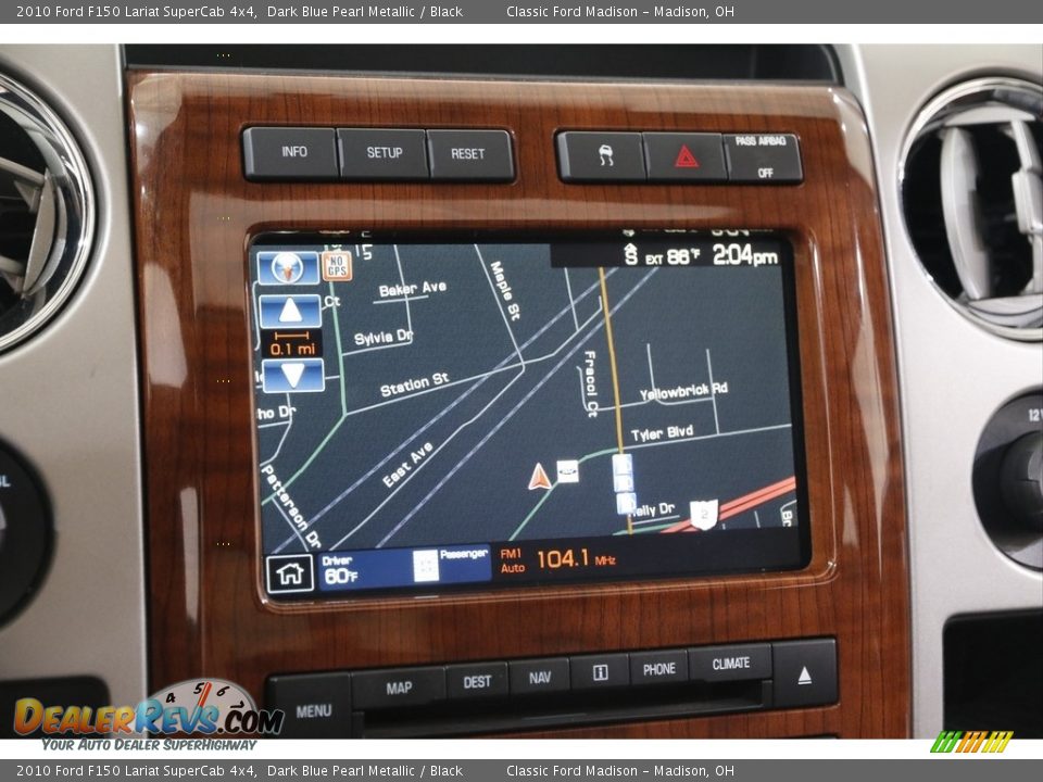 2010 Ford F150 Lariat SuperCab 4x4 Dark Blue Pearl Metallic / Black Photo #13