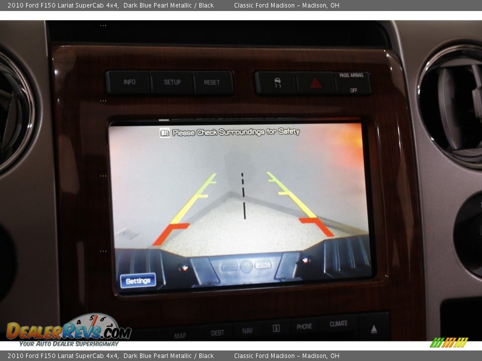 2010 Ford F150 Lariat SuperCab 4x4 Dark Blue Pearl Metallic / Black Photo #16