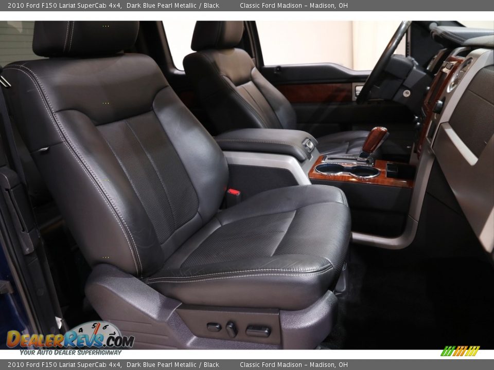 2010 Ford F150 Lariat SuperCab 4x4 Dark Blue Pearl Metallic / Black Photo #18
