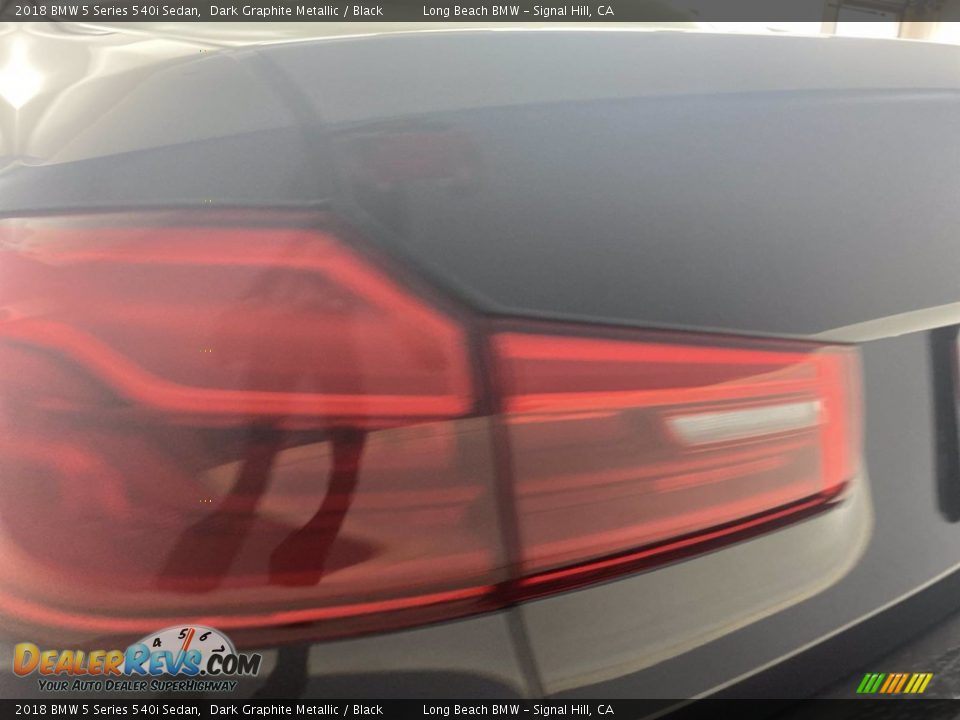 2018 BMW 5 Series 540i Sedan Dark Graphite Metallic / Black Photo #9
