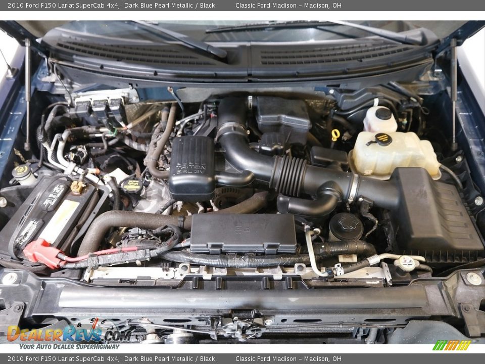 2010 Ford F150 Lariat SuperCab 4x4 Dark Blue Pearl Metallic / Black Photo #22