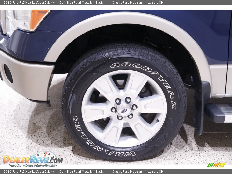 2010 Ford F150 Lariat SuperCab 4x4 Dark Blue Pearl Metallic / Black Photo #23