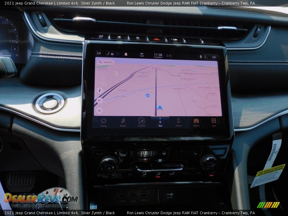 2021 Jeep Grand Cherokee L Limited 4x4 Silver Zynith / Black Photo #17