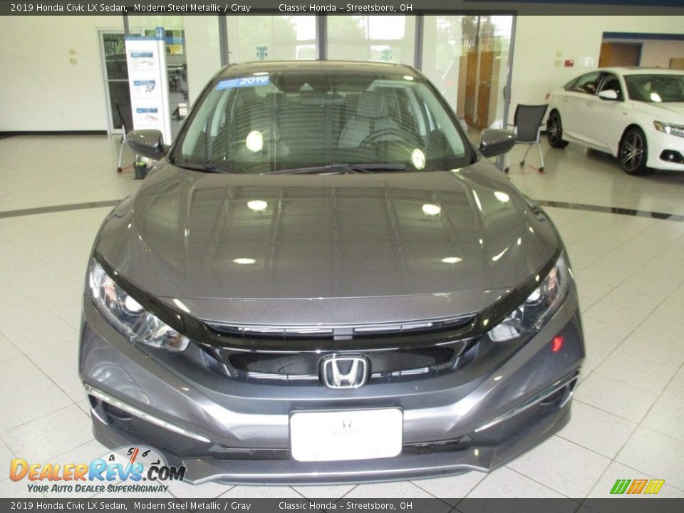 2019 Honda Civic LX Sedan Modern Steel Metallic / Gray Photo #2