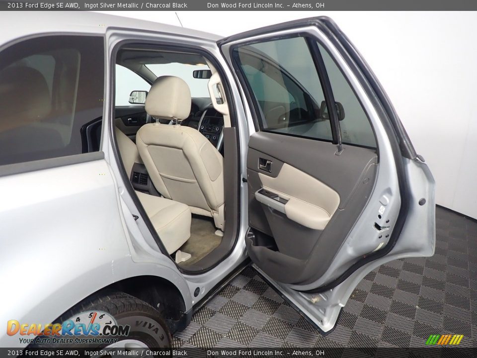 2013 Ford Edge SE AWD Ingot Silver Metallic / Charcoal Black Photo #35
