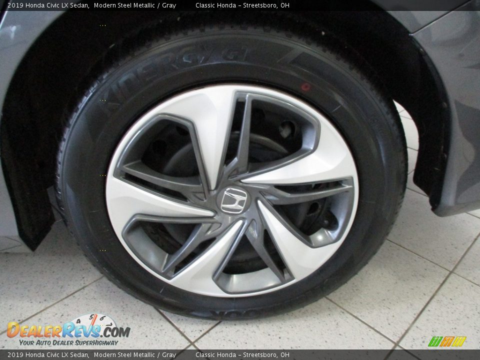 2019 Honda Civic LX Sedan Modern Steel Metallic / Gray Photo #11