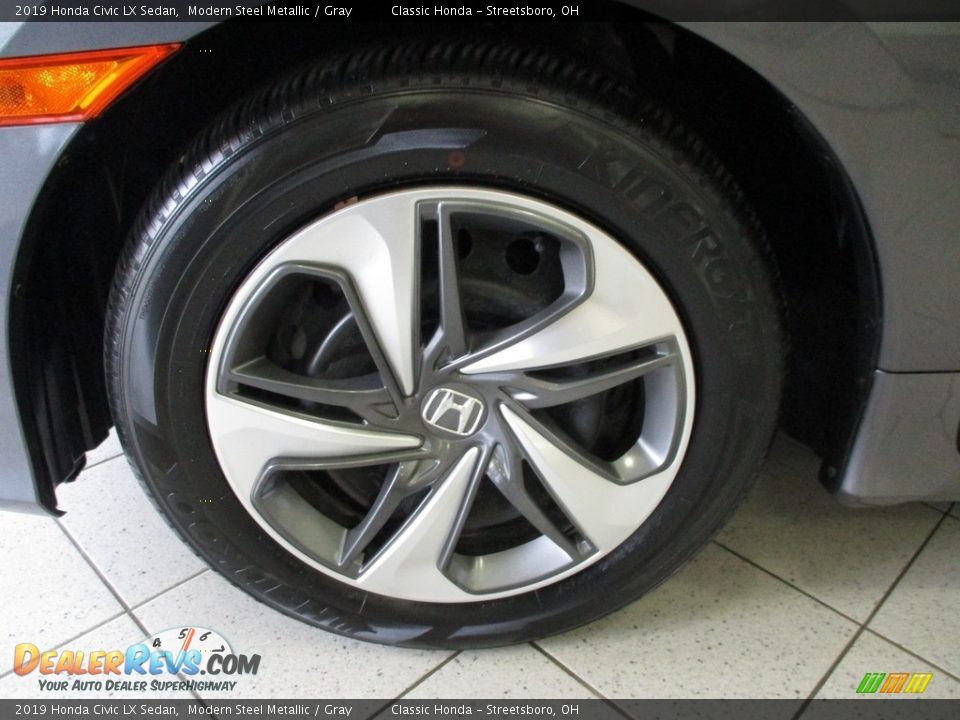 2019 Honda Civic LX Sedan Modern Steel Metallic / Gray Photo #12