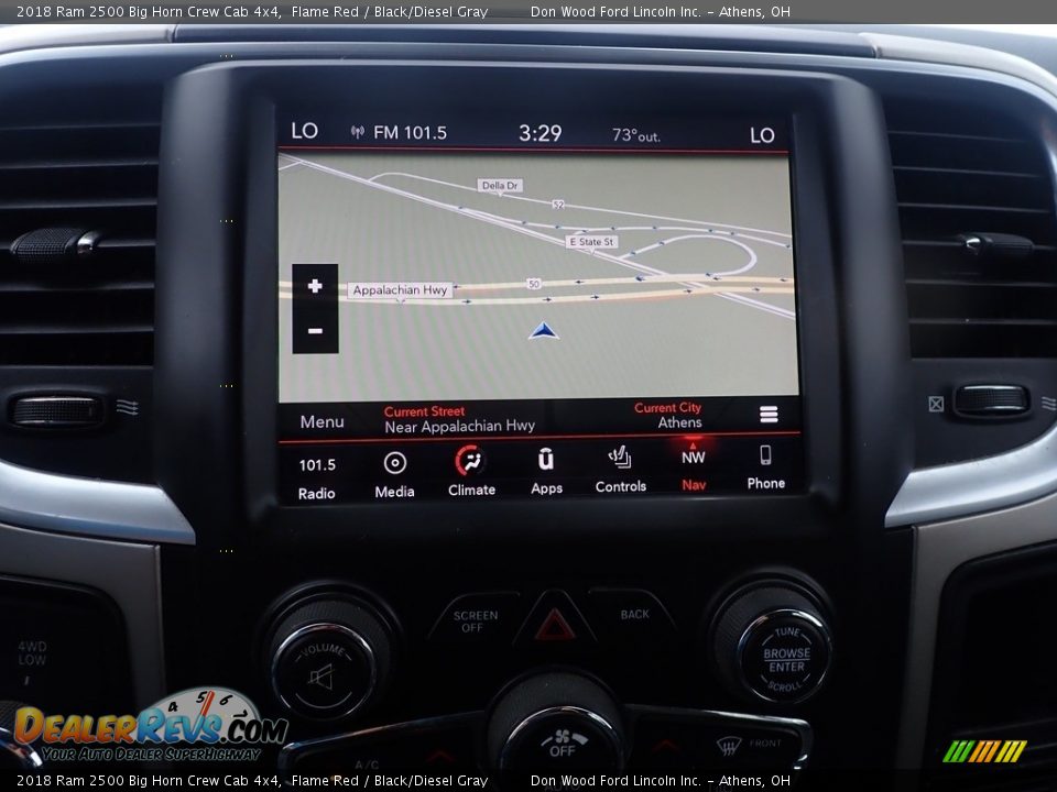 2018 Ram 2500 Big Horn Crew Cab 4x4 Flame Red / Black/Diesel Gray Photo #2