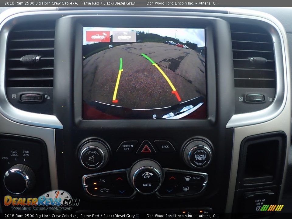 2018 Ram 2500 Big Horn Crew Cab 4x4 Flame Red / Black/Diesel Gray Photo #3