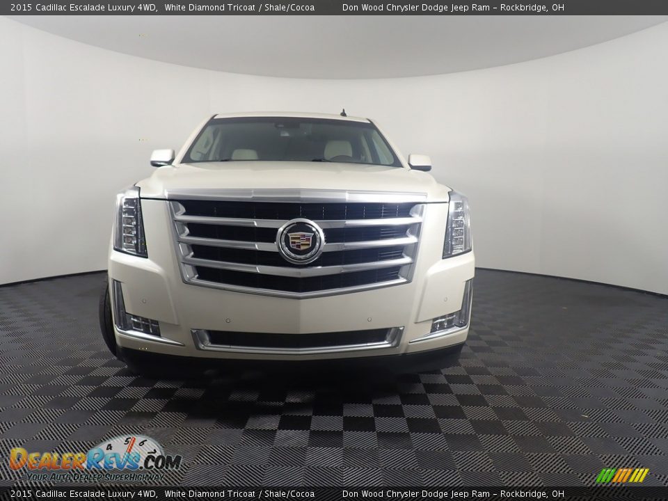 2015 Cadillac Escalade Luxury 4WD White Diamond Tricoat / Shale/Cocoa Photo #8