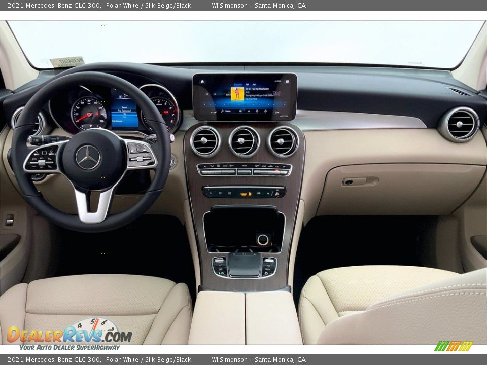 2021 Mercedes-Benz GLC 300 Polar White / Silk Beige/Black Photo #6