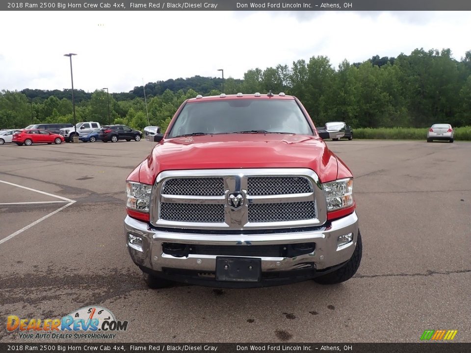 2018 Ram 2500 Big Horn Crew Cab 4x4 Flame Red / Black/Diesel Gray Photo #6