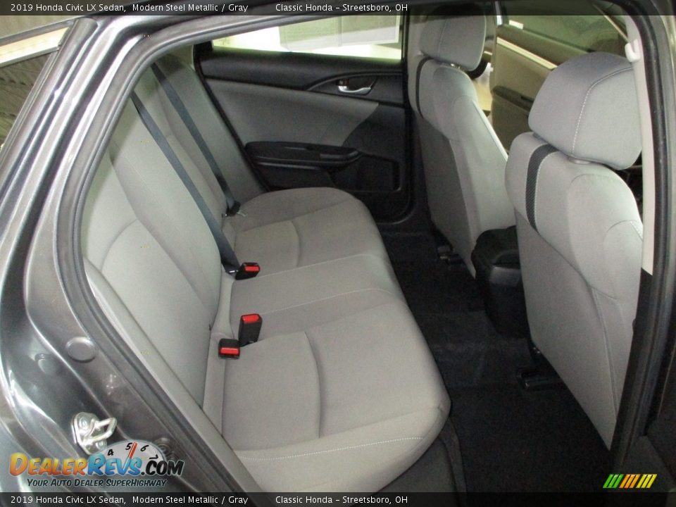 2019 Honda Civic LX Sedan Modern Steel Metallic / Gray Photo #19