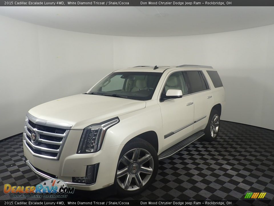 2015 Cadillac Escalade Luxury 4WD White Diamond Tricoat / Shale/Cocoa Photo #10